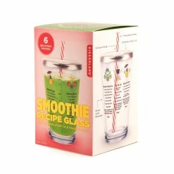 Kikkerland Recipe Glass | Smoothie -Dinnerware Sales smoothie cup main 3