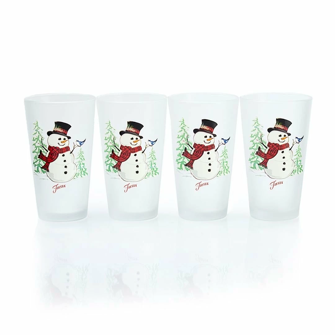 Fiesta® Drinkware Set Of 8 | Snowman 4 Fiesta® Drinkware Set Of 8 | Snowman - Image 2