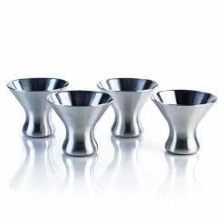 RSVP International RSVP Stainless Steel Martini Glasses | Set Of 4