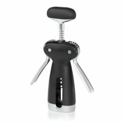 OXO SteeL Winged Corkscrew + Removable Foil Cutter -Dinnerware Sales stl 3113400 1b