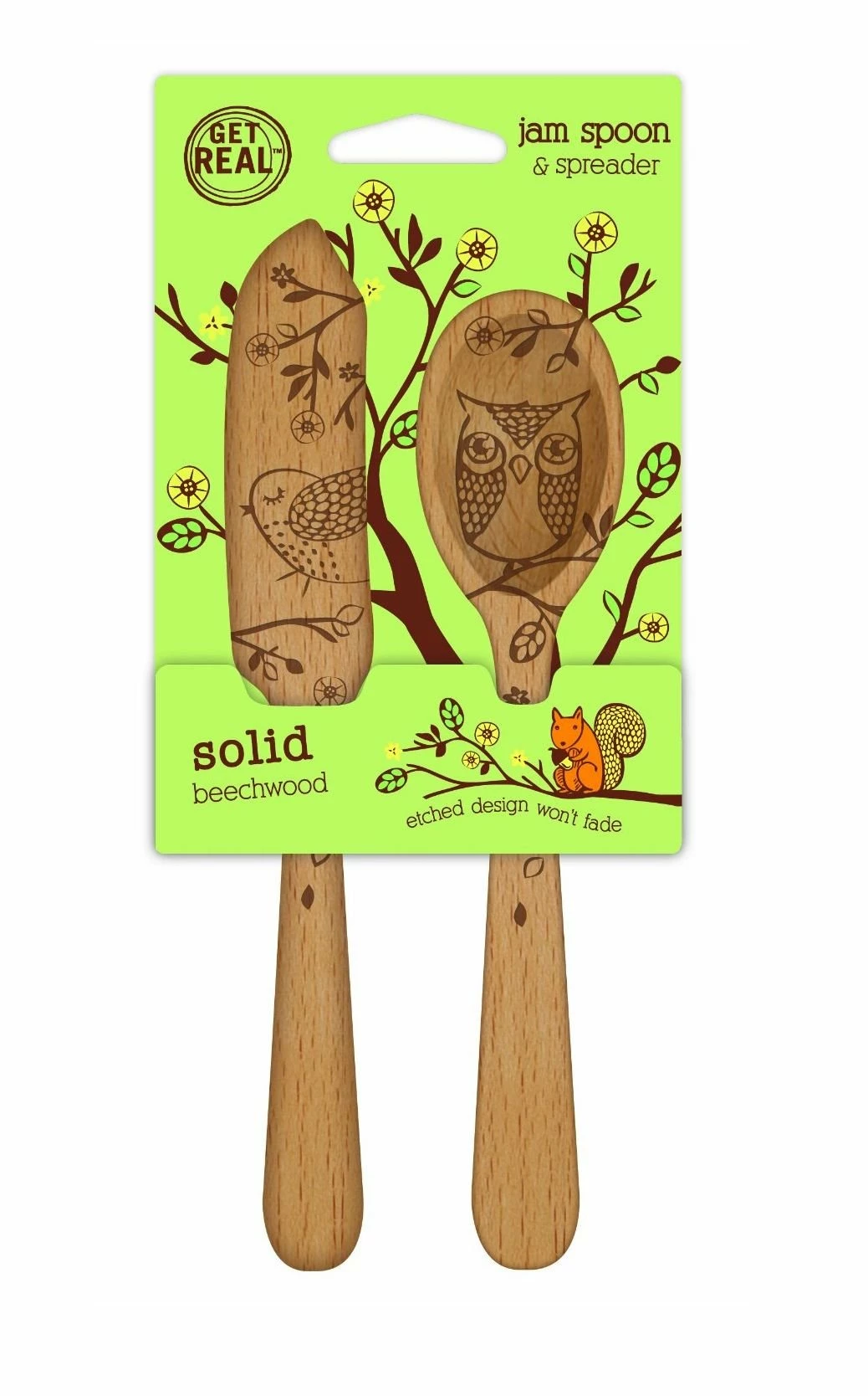 Beechwood Jam Spoon & Spreader Set - Woodland Collection By Talisman Designs 3 Beechwood Jam Spoon & Spreader Set - Woodland Collection By Talisman Designs