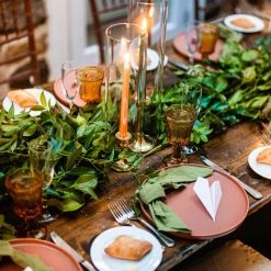 Everything Kitchens Modern Flat 16-Piece Dinnerware Set | Terracotta -Dinnerware Sales terra1 4