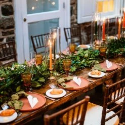 Everything Kitchens Modern Flat 12-Piece Dinnerware Set | Terracotta -Dinnerware Sales terra2 3