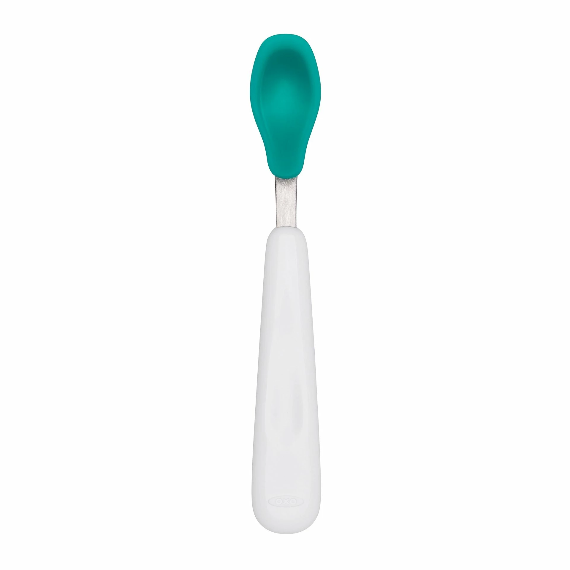OXO Tot Feeding Spoon Set With Soft Silicone | Teal 8 OXO Tot Feeding Spoon Set With Soft Silicone | Teal - Image 6