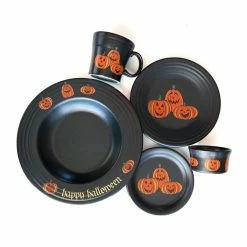 Fiesta® 15oz Tapered Mug | Trio Of Happy Pumpkins 6 Fiesta® 15oz Tapered Mug | Trio Of Happy Pumpkins -Dinnerware Sales triopumpkinslife 1