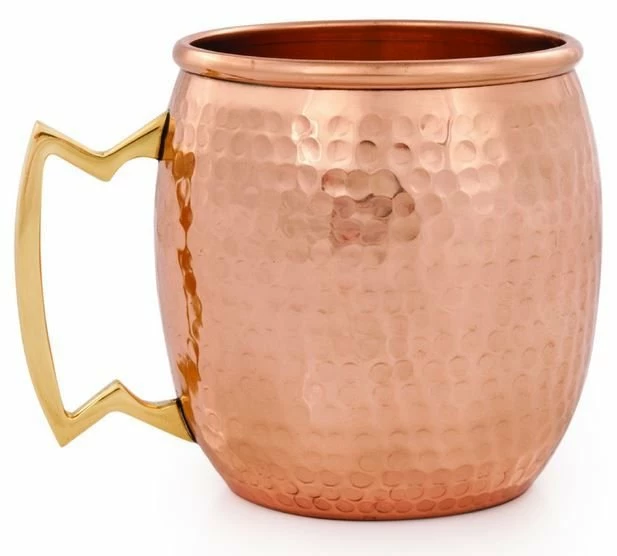 True Brands 16oz Old Kentucky Copper Moscow Mule Mug - Hammered 4 True Brands 16oz Old Kentucky Copper Moscow Mule Mug - Hammered - Image 2