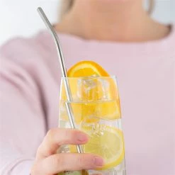 Typhoon PURE Metal Straws & Brush | Set Of 4 -Dinnerware Sales typhoon pure metal straws