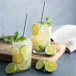 Typhoon PURE Metal Straws & Brush | Set Of 4 -Dinnerware Sales typhoon pure straws 1401.867 1 2