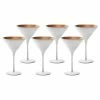 Stolzle 8oz Olympia Crystal Martini Glasses - Set Of 6 | White & Bronze -Dinnerware Sales white copper