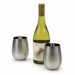 RSVP International RSVP Endurance Stemless Steel Wine Glass